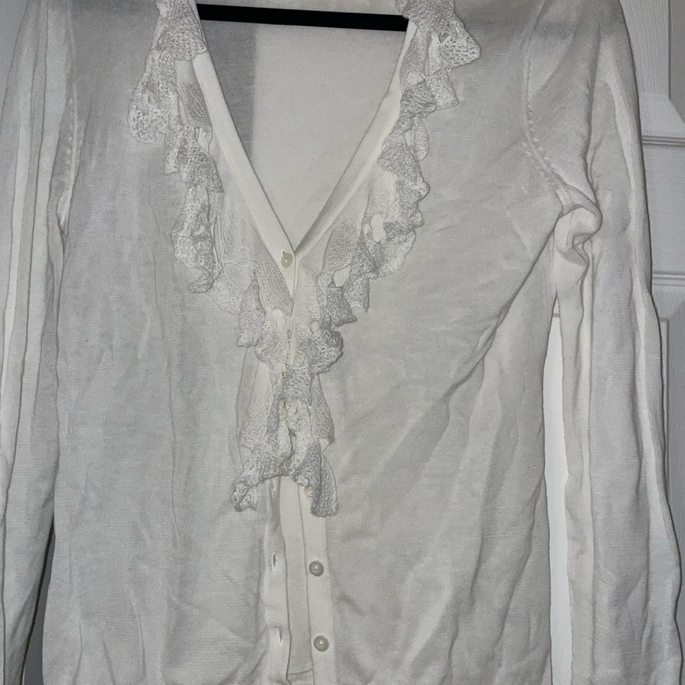 CAbi Cream Knit Sweater